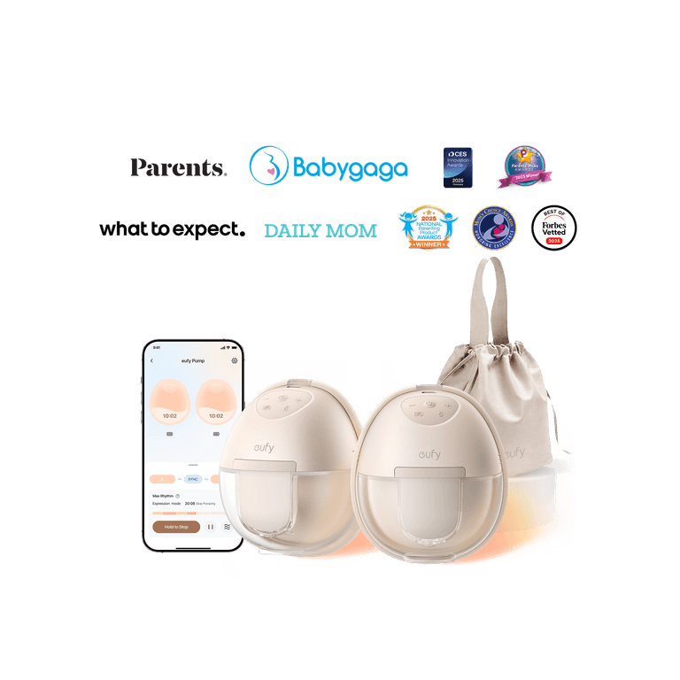 Máy hút sữa Eufy S1 — wearable in-bra với HeatFlow giữ ấm