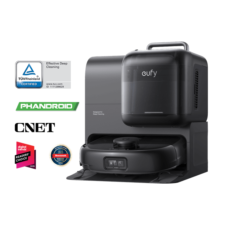 Robot hút bụi Eufy Omni E28 — flagship FlexiOne tích hợp máy hút cầm tay