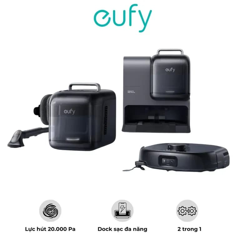 Thuong hieu Eufy cua nuoc nao - robot hut bui Eufy Omni E28 flagship phan phoi chinh hang tai AKIA Smart Home