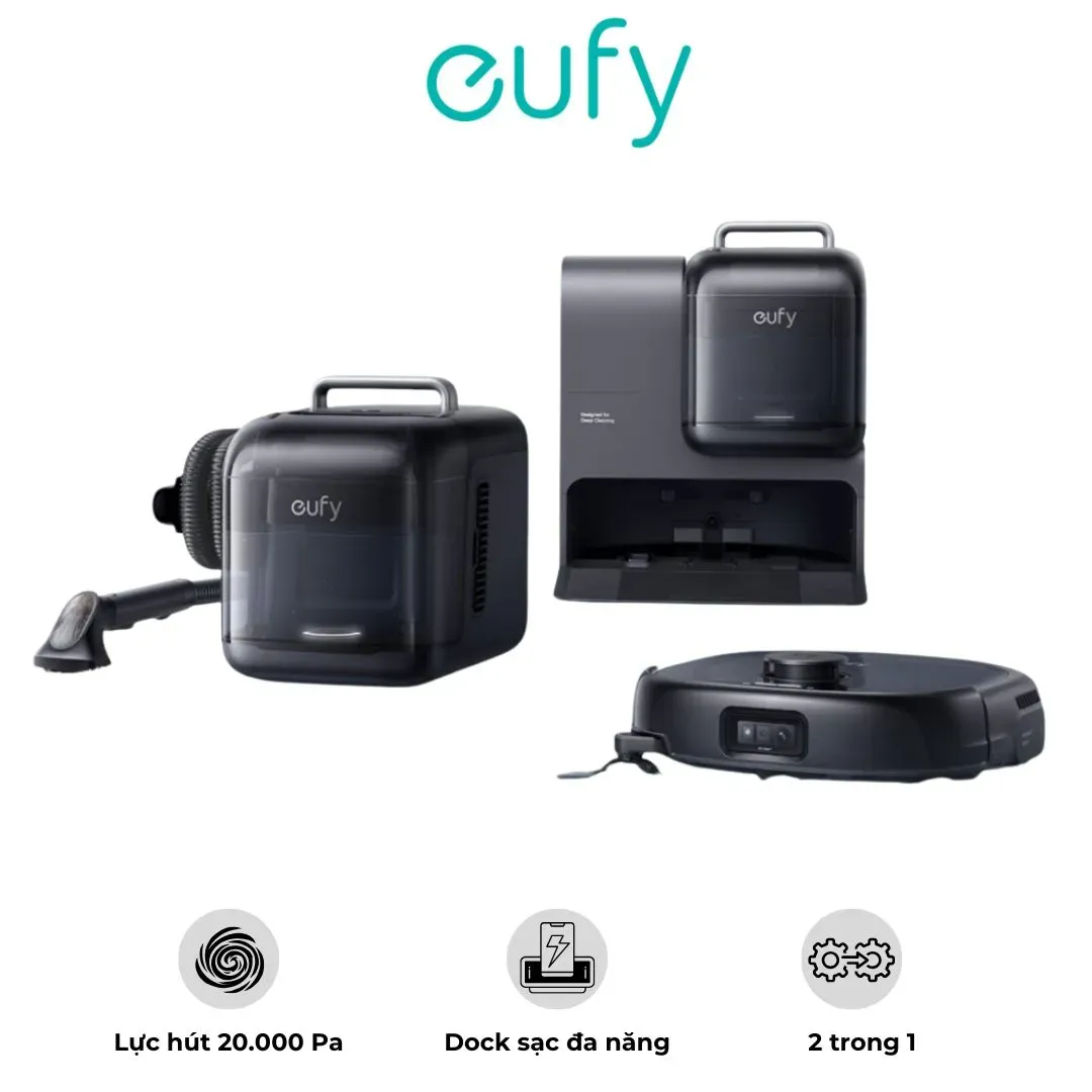 Thương hiệu Eufy của nước nào - robot hút bụi Eufy Omni E28 flagship phân phối chính hãng tại AKIA Smart Home